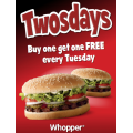 Hungry Jacks Two for Tuesday TWOSDAYS Offer