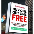 Dominos - Two for One Tuesday: Buy 1 Large Pizza Get 1 Free (code)