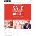 Oxford Shop -Clearance Sale: Extra 40% Off on Up to 50% Off Sale Items (In-Store &amp; Online)! Members Only