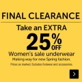 Target - Extra 25% off already reduced Womens Underwear &amp; Sleepwear