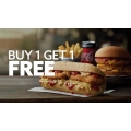 Red Rooster - Buy 1 Parmi Burger or Roll Get 1 Free via Menulog