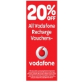 20% off All Vodafone Recharge Vouchers - Woolworths