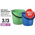 Repco - 3 x 9.6L Spout Plastic Bucket $3 (Save $2.97)