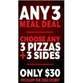 3 Pizzas and 3 Sides $30 Delivered @ Pizza Hut! Online Only.