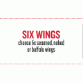 Pizza Hut - Latest Offers: 2 Selected Sides $6 Pick-Up; 6 Seasoned, Naked or Buffalo Wings $6 Pick-Up (codes)