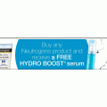 Amazon A.U - Buy any Neutrogena product and receive one Neutrogena Hydro Boost Serum 30mL for FREE (Save $27.99) + Free