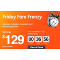 Jetstar Friday Frenzy: eg: NZ $129 &amp; others: From 4pm-8pm [Expired]