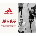 Adidas Factory Outlet - 3 Days Weekend Sale: 30% Off Storewide