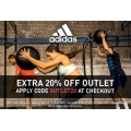 Adidas - Click Frenzy: Take a Further 20% Off on Up to 50% Off Outlet Items (code) e.g. Accessories $5.6, Tees $16, Shoes $22.4 etc.