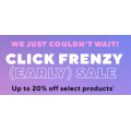Adore Beauty - Click Frenzy Sale: Up to 20% Off Selected Products &amp; More! 4 Days Only