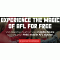 AFL - Visit neverbeens.afl via Mobile Device &amp; Claim FREE Mobile AFL Tickets