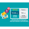 Optus - 25% Off Unlimited Talk &amp; Text BYO $55 Plan  - 80GB for $41.25/mth on 12 Months SIM Only Plan