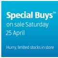 ALDI  - Special Buys Sat 25 April (Men&#039;s Basics, Home Salon &amp; Pet Supplies)
