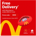 McDonald&#039;s - Free Delivery via Menu Log - Minimum Spend $30 (code)