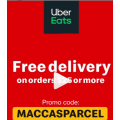 McDonald&#039;s - Free Delivery on Orders via Uber Eats (code)! Minimum Spend $25