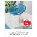 Amart Furniture - Boxing Day Sale 2019: Joy Outdoor Sun Chair $19 (Was $39)