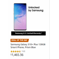 [Prime Members] Samsung Galaxy S10+ Plus 128GB Smart Phone, Prism Blue $1465.36 Delivered (Was $1999) @ Amazon