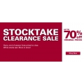 Stocktake Clearance Sale, up to 70% off @ Kathmandu!