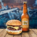 Grill&#039;d - Beef Brisket Burger, pair it with a Bottle of Stone &amp; Wood $18.90 / $19.90 (WA, FNQ and NT)