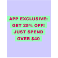 ASOS - 3 Days Sale: 25% Off Everything via App (code)