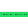 ASOS - Wardrobe Wins Sale: Up to 50% Off 7818+ Sale Styles e.g. Crop Top $2.45; Short $7; Cami $7.2; T-Shirt $8.4 etc.