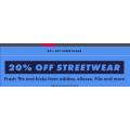 ASOS - 20% Off Streetwear (Adidas; Fila; Nike; Puma; Reebok etc.)