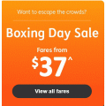 Jetstar’s 2018 Boxing Day Sale: Domestic Flights from $37 + Fly to Singapore $192; New Zealand $196; Hawaii $424 RTN