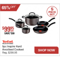 Harris Scarfe - TEFAL Inspire 5pc Hard Anodised Cookset $99.95 (Was $299.95)