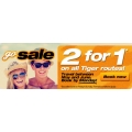 Tiger Airways 2-for-1 Sale on ALL TIGER ROUTES