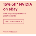 eBay - 15% to 20% Off 113+ Sellers (code)! Max. Discount $500