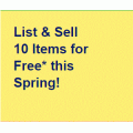 eBay - List &amp; Sell Up to 10 Items for Free [No Insertion Fees]! 1 Month Only