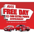 AVIS Car Hire Promo - Free Day PLUS 500 Qantas Frequent Flyer Points