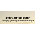 AVIS - 20% Off Prepay Bookings Car Rental (Travel until August 2020)