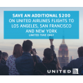 STA Travel Extra $200 Off on Return Flights to Los Angeles, San Francisco &amp; New York (code)! First 50 Customers