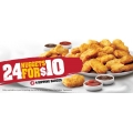 KFC - 24 nuggets &amp; 4 dipping sauces for $10