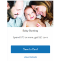 AMEX Latest Offers: Baby Bunting - Spend $70 or more, get $10 back; City Perfume - Spend $150 or more, get $40 back