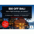 Webjet - $50 Off Return Flights to Bali [72 Hours Only]