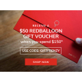 Red Balloon - Click Frenzy: Free $50 Gift Voucher - Minimum Spend $150 (code)