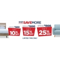 Amart Furniture - Spend &amp; Save Offers: 10% Off $500 Spend; 15% Off $1000 Spend; 25% Off $1500 Spend 