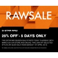 Raw Sale 25% OFF @ G-Star