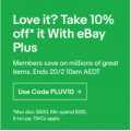 eBay - Valentine&#039;s Day Special: 10% Off Orders - Minimum Spend $100 (code)! Plus Members Only