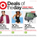 Target - Deals of the Day! Today, 27/3/2013 only!