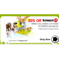 20% off Schleich Toys when you order 2 or more @ Yogee Toys!