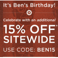 Ben Sherman - 3 Days Sale: Extra 15% Off Everything Including Sale Items (code)