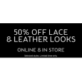 50% Off Lace &amp; Leather Looks @ Bardot - Limited time only