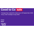 Virgin Australia - Good to Go Sale: Domestic Flights from $85 e.g. Gold Coast to Sydney $85 etc.