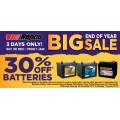 Repco - New Year Big Sale: 30% Off Batteries &amp; Engine Oil (Sat, 30th Dec 2017 - Mon, 1st Jan 2018)