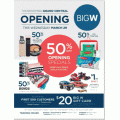Big W - 50% Off Opening Specials e.g. 50% Off Revlon Cosmetics; 50% Off Bonds + Bonus $20 Gift Cards (Wed, 29th Mar,