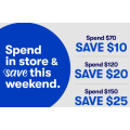 Big W - 2 Days Spend &amp; Save: $10 Off $70; $20 Off $120; $25 Off $150 Spend [Printable Voucher]