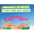 Boost Juice - Buy Any 2 NEW Watermelon Smoothies together via App &amp; Get $3 Off Your Next Boost